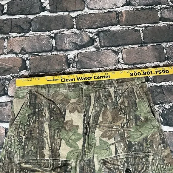 Vintage Ocoee RealTree Mossy Oak Camo Pants Front Cargo Pockets 80s USA 34x28.5” - Picture 8 of 12